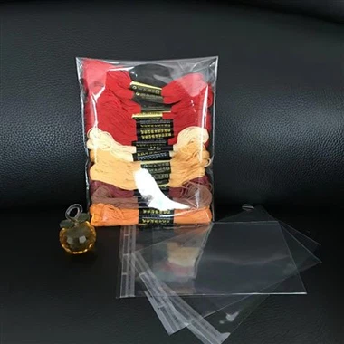 transparante zelfklevende plastic zakken